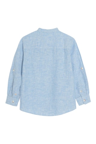Camisa em linho - Azul-claro mesclado