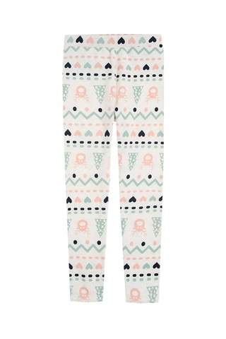 Legging Beige et vert d’eau