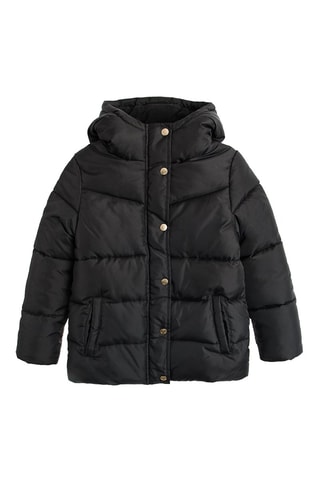 Doudoune à capuche Noir