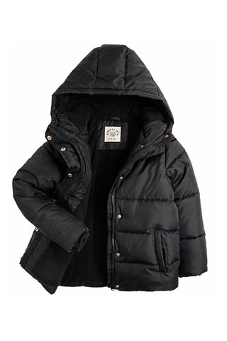 Doudoune à capuche Noir