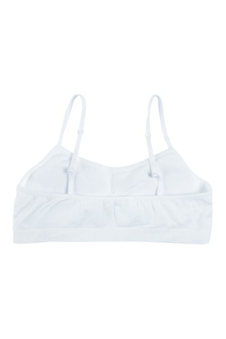 2 brassières push-up Gris foncé chiné et blanc