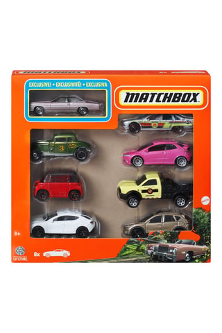 Caja de 8 coches o camiones - Desde 3 años