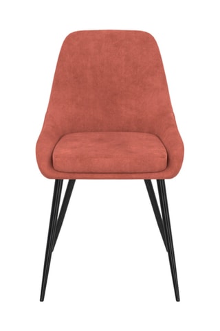 2 sillas Olivia - 47,5 x 79 x 54 cm - Tapizado de terciopelo