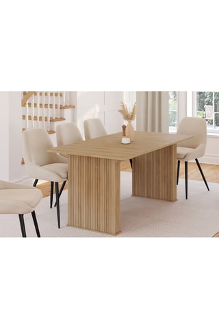 Mesa de comedor extensible Albane - 160-200 x 75,5 x 90 cm