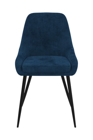 2 sillas Olivia - 47,5 x 79 x 54 cm - Tapizado de terciopelo
