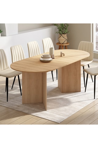Mesa de comedor extensible Gabin - 160-200 x 75 x 90 cm
