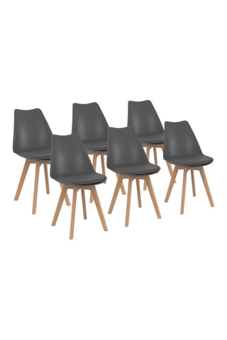 6 sillas Nordia - 46 x 51 x 79,5 cm
