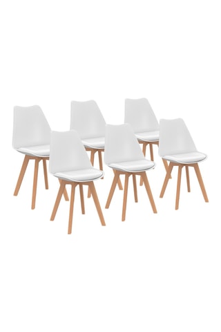 6 sillas Nordia - 46 x 79,5 x 51 cm