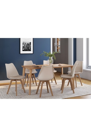 6 sillas Nordia - 46 x 79,5 x 51 cm