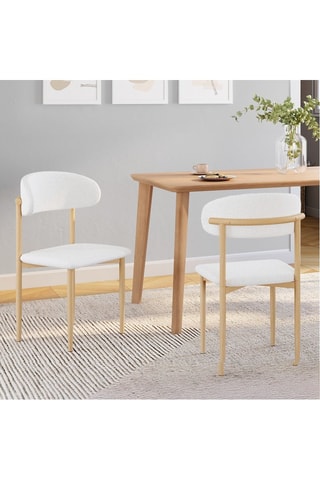 6 sillas Callisto - 48 x 80 x 47 cm - Tela de rizo