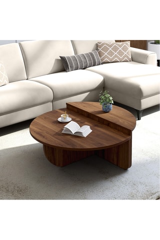2 mesas de centro Moira - 90 x 30 x 60/85 x 35 x 30 cm