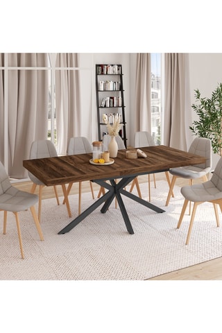 Mesa de comedor extensible Spider - 160/200 x 75,5 x 90 cm