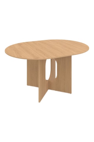 Mesa de comedor redonda extensible Mathis de madera 110-150 cm