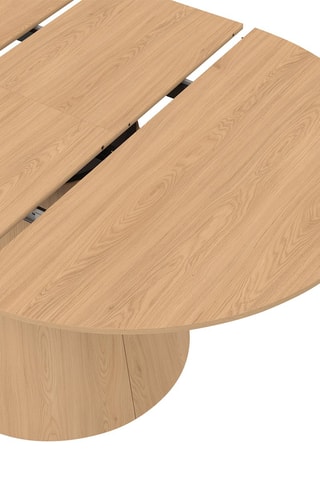 Mesa de comedor redonda extensible Elvis de madera Ø 110-150 cm
