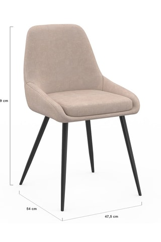 6 sillas Ornella - 47,5 x 79 x 54 cm