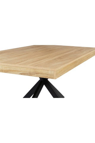 Mesa Brixton - Imitación madera y negro