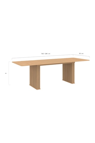 Mesa extensible Faustine - 160/240 x 90 x 75 cm