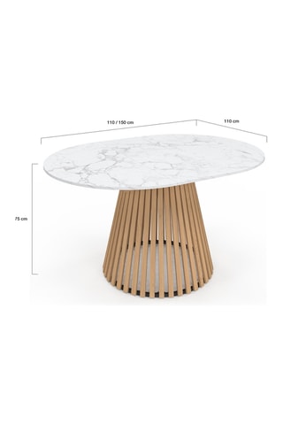 Mesa extensible Camélia - 110/150 x 75 x 110 cm
