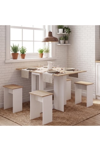 Conjunto de comedor empotrable Andy - 5 piezas