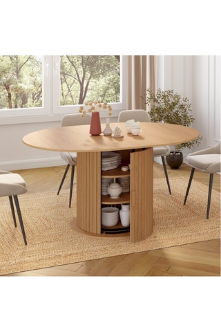 Mesa extensible Albane - 75 x 110 x 110/150 cm
