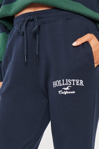 Jogging polaire taille haute - Bleu marine