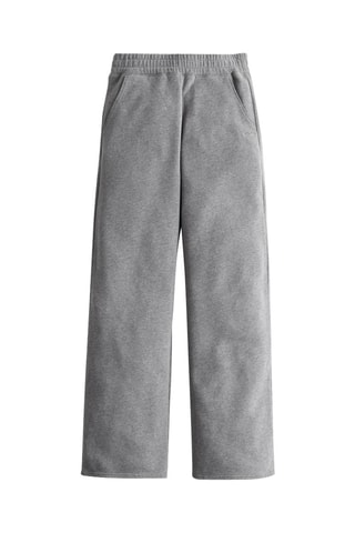 Pantalon wide legs taille haute - Gris foncé
