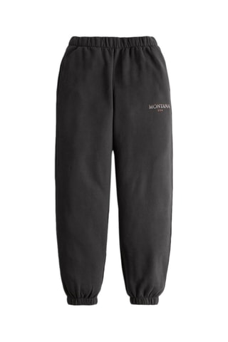 Pantalon baggy polaire taille haute - Gris foncé