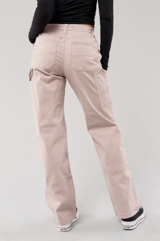 Pantalon taille haute - Rose poudré