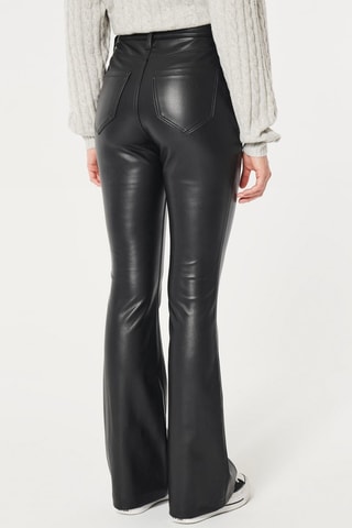 Pantalon flare taille haute - Noir