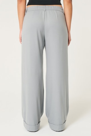 Broek Wide Legs - Lichtgrijs