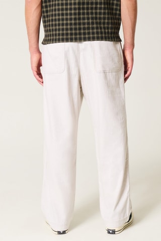 Pantalon baggy - Ecru