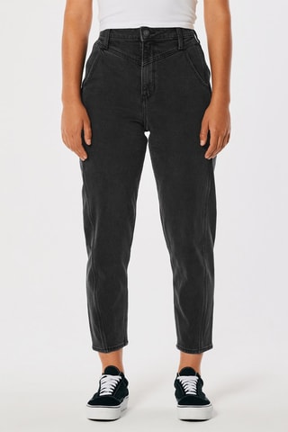 Jean mom taille haute - Noir
