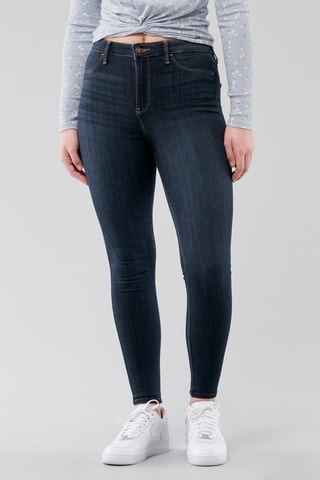 Jean taille haute - Bleu nuit