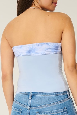 Top bustier réversible - Ciel