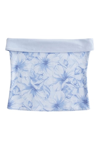 Top bustier réversible - Ciel