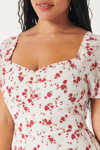 Robe midi - Blanc