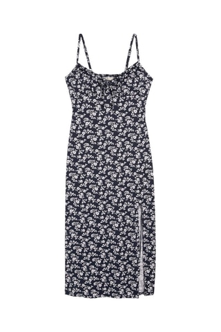 Robe midi - Bleu marine
