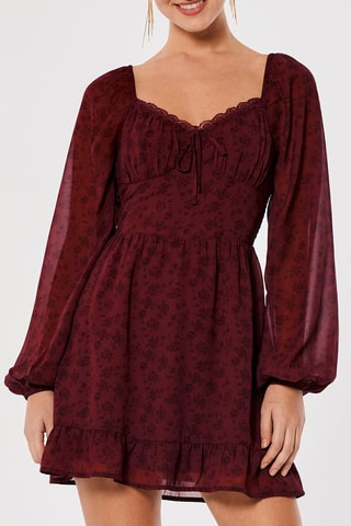 Robe patineuse - Bordeau