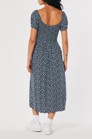 Robe midi - Bleu marine