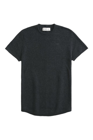 T-shirt relaxed - Noir chiné