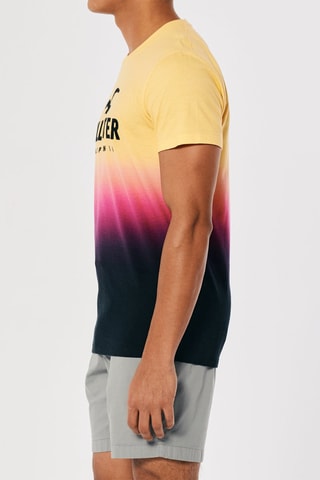 T-shirt tie and dye - Jaune
