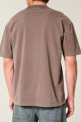 T-shirt boxy - Marron
