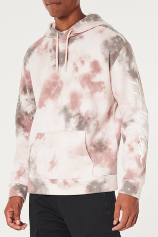 Sweat à capuche tie and dye - Marron clair