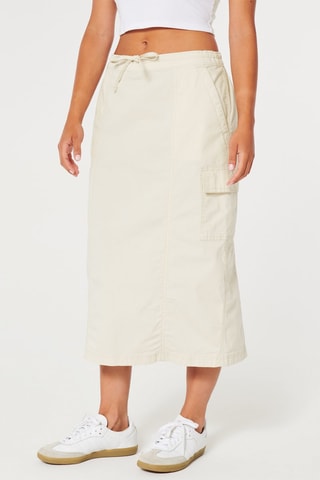 Jupe midi - Beige