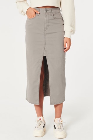 Jupe midi - Marron clair