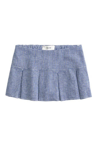 Minijupe en lin - Bleu marine