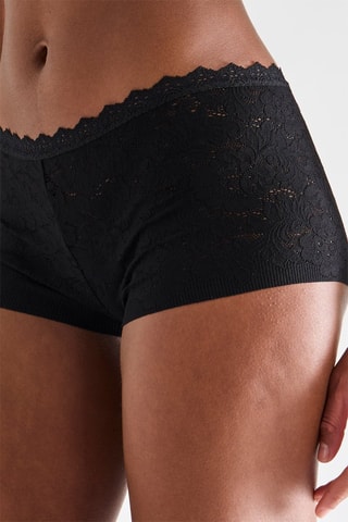 Shorty en dentelle Stili - Noir