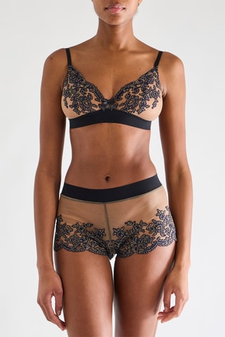 Shorty en dentelle Desiree - Marine