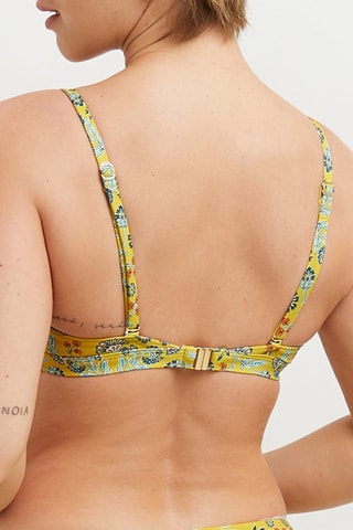 Haut de maillot Malice - Vert et jaune
