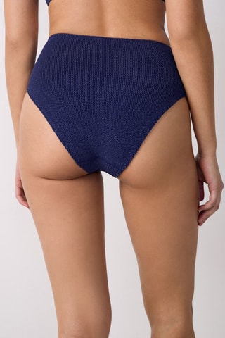 Bas de maillot taille haute - Bleu marine